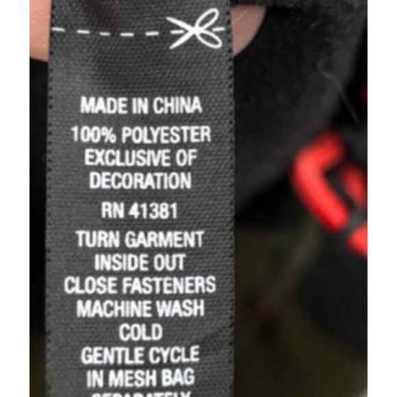 RLX Ralph Lauren Mens Vest L Olive Green & Black Fleece‎ Activewear - Picture 5 of 6